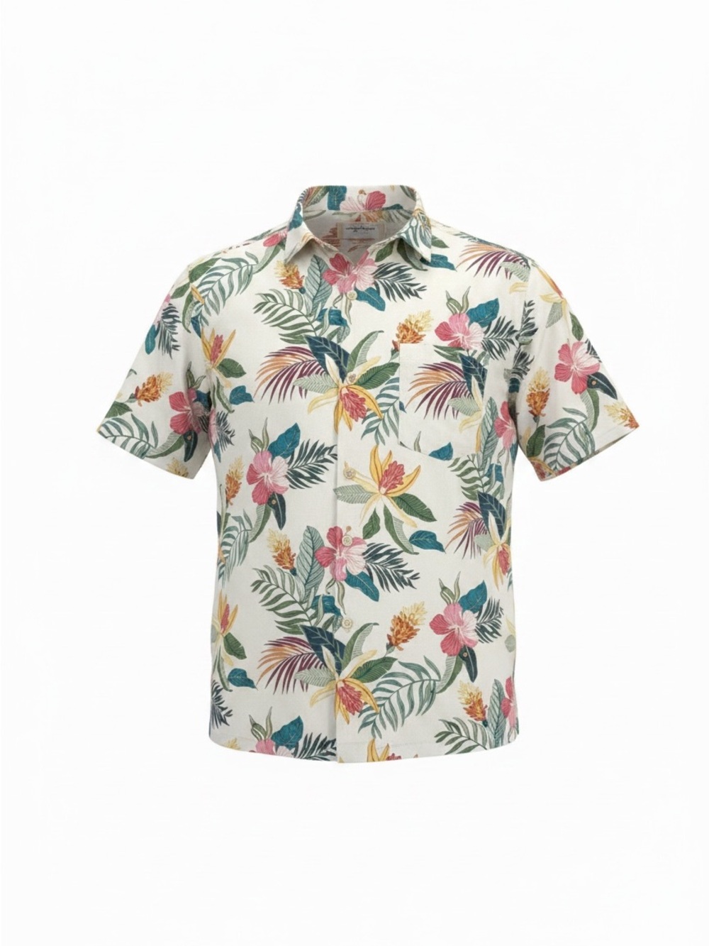 Tommy Bahama Beach Crest Blooms Camp Shirt 100% SILK
